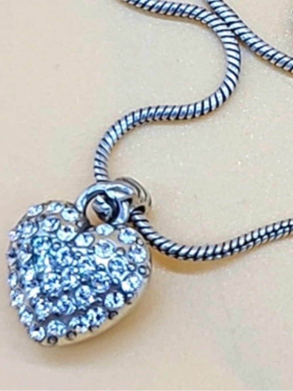 Brighton Sacred Love Swarovski Crystals Heart Pendant Revertible for Necklace